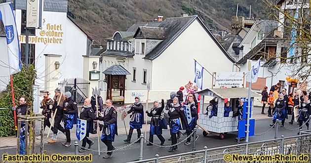 Fastnacht, Karneval oder Fasching in Oberwesel am Rhein